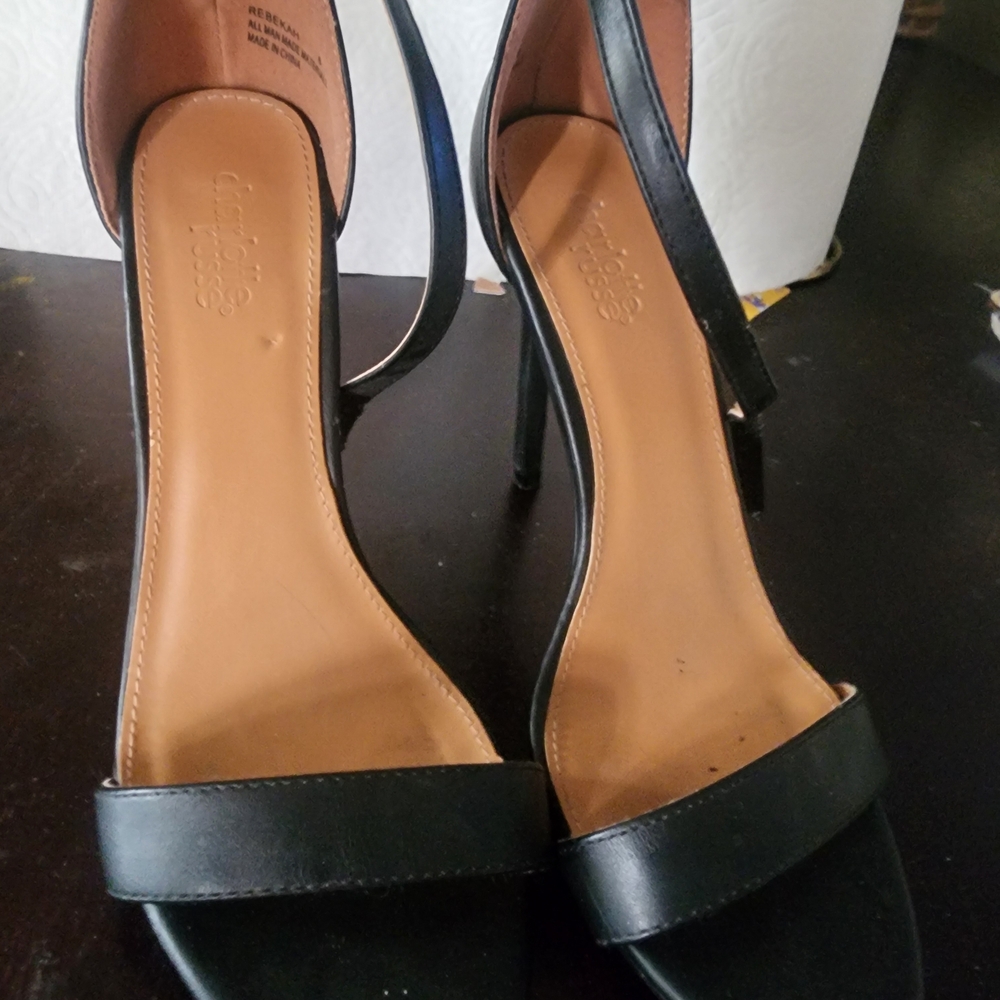 Charlotte Russe Black Heels Minimalist Design